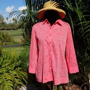 Studio Works Women's Pink Button Down
